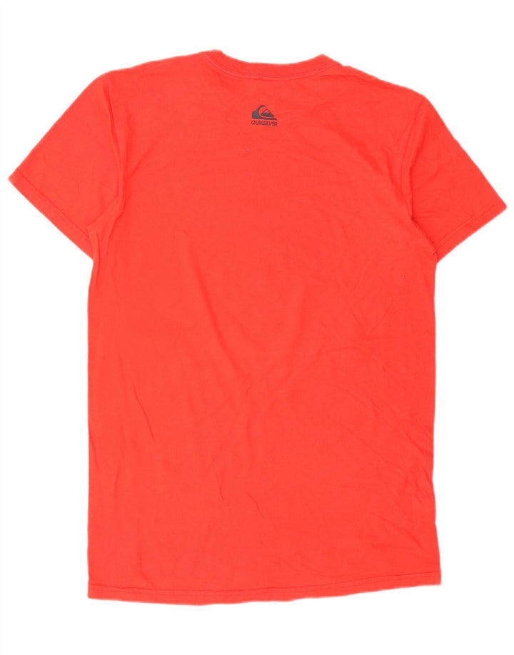 Quiksilver Herren-T-Shirt mit normaler Passform, mittelroter Baumwolle