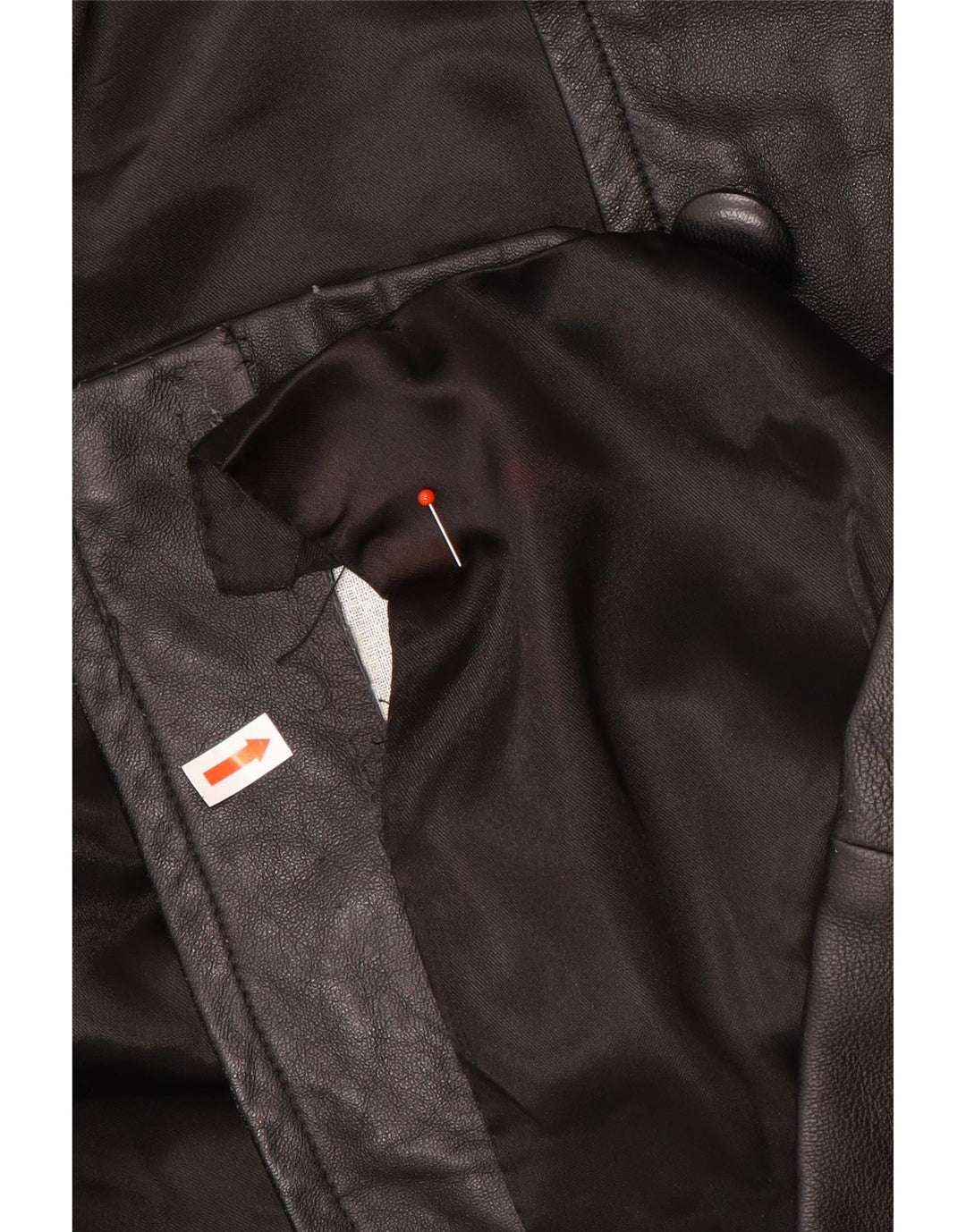 Carnet Damen Ledermantel UK 18 XL Schwarz