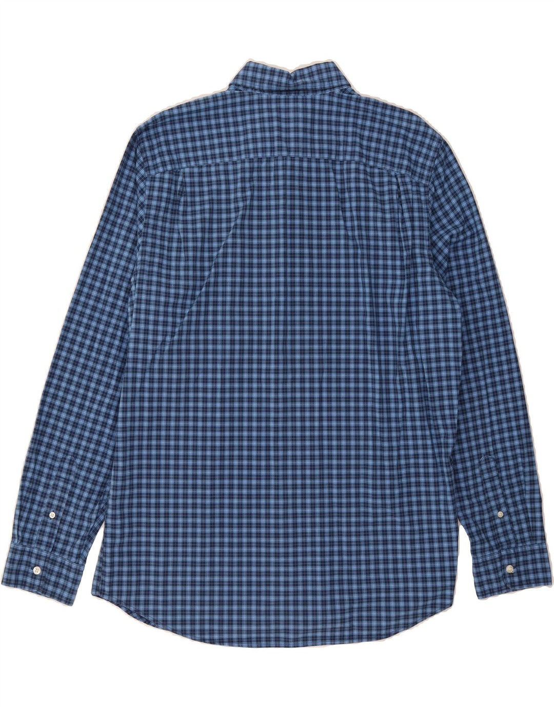 GAP Mens Slim Fit Shirt XL Blue Check Cotton Vintage Gap and Second-Hand Gap from Messina Hembry 