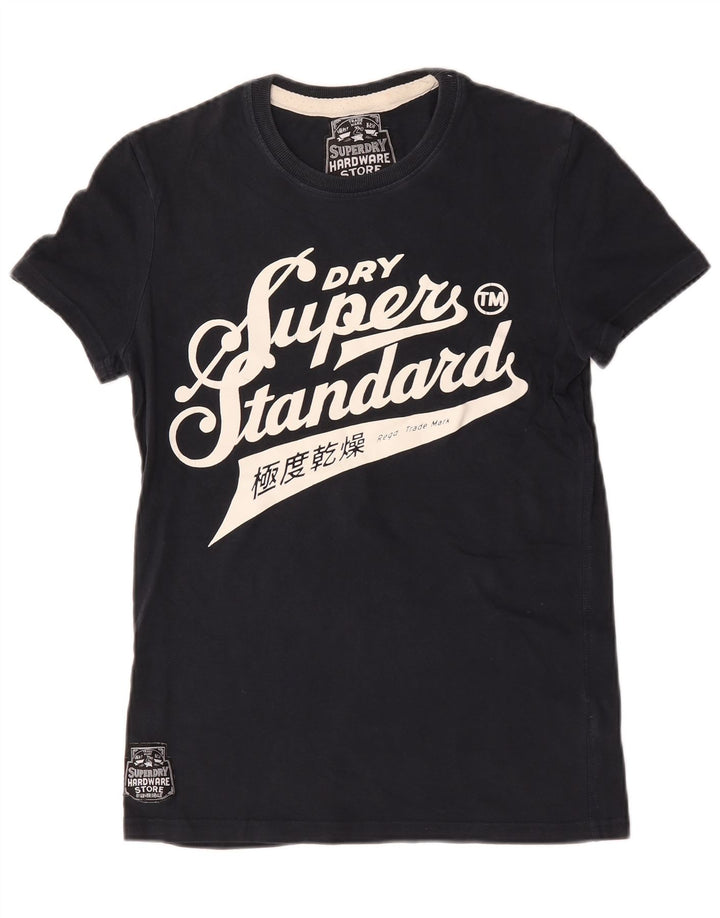 Superdry Herren-T-Shirt mit Grafik, Größe S, Marineblau, Baumwolle