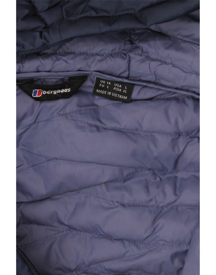 Berghaus Wattierter Damenmantel mit Kapuze, UK 14, Größe L, Marineblau