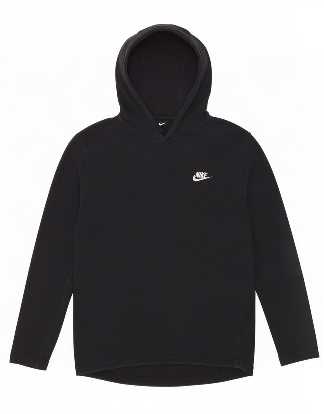Nike Herren-Kapuzenoberteil, langärmelig, mittelschwarz, Baumwolle