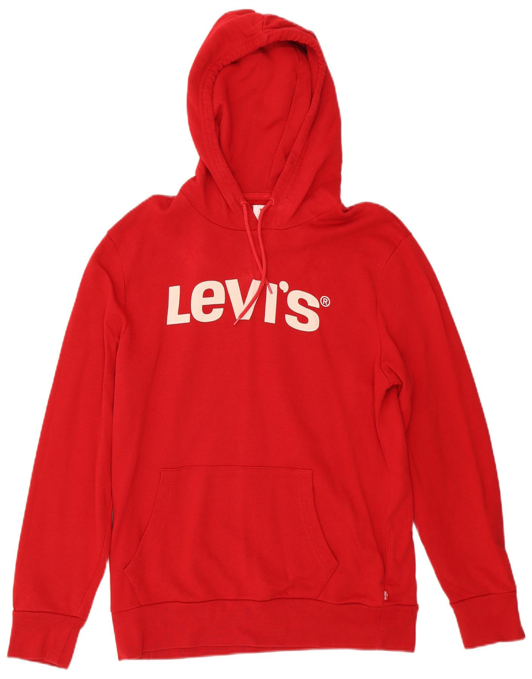 Levi's Herren-Kapuzenpullover mit Grafik, mittelrote Baumwolle