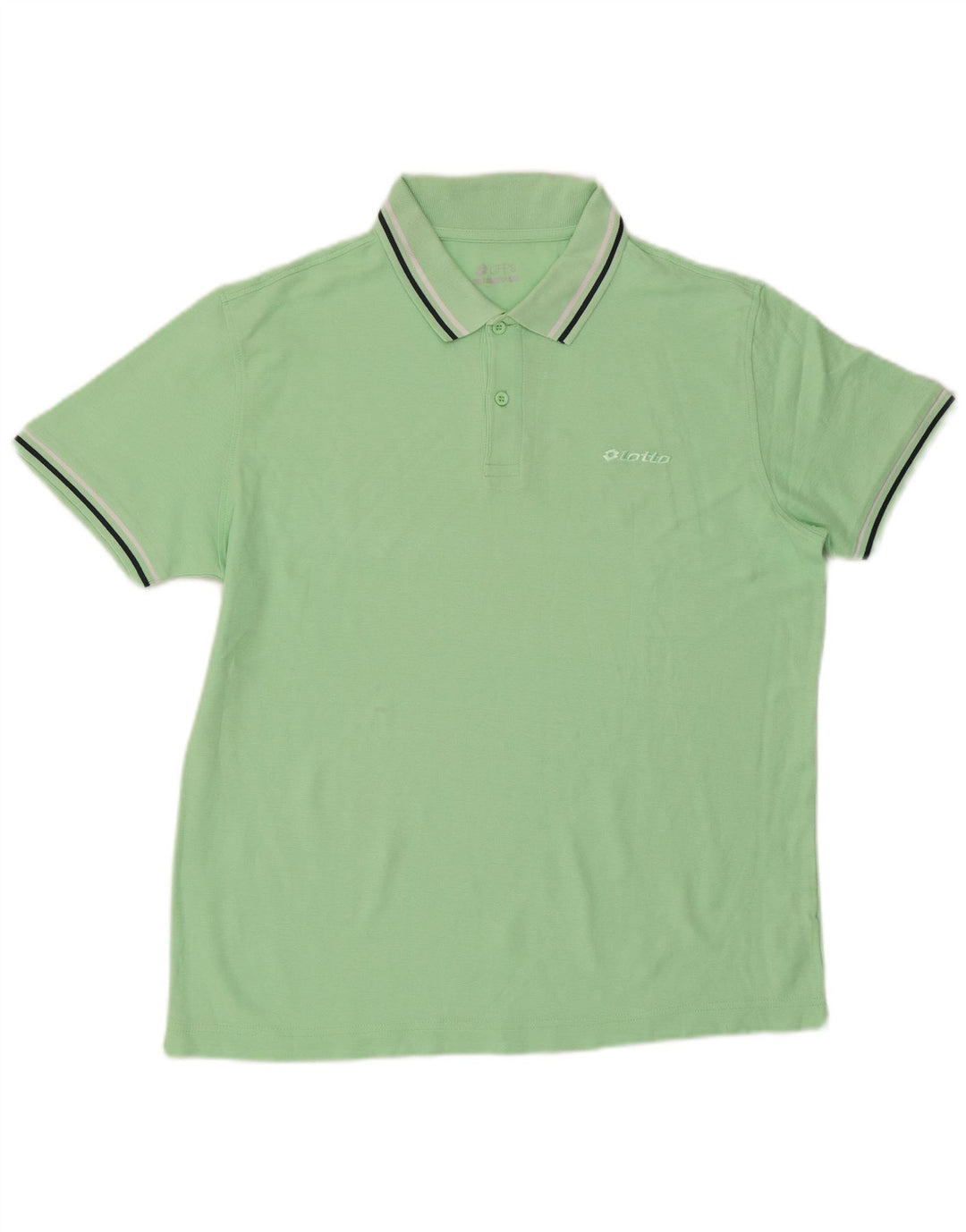 Lotto Herren-Poloshirt, groß, grüne Baumwolle