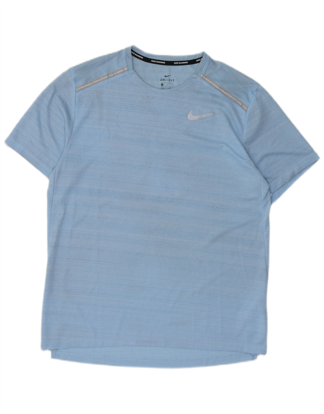 Nike Herren Dri Fit T-Shirt Top Mittelblaues Polyester