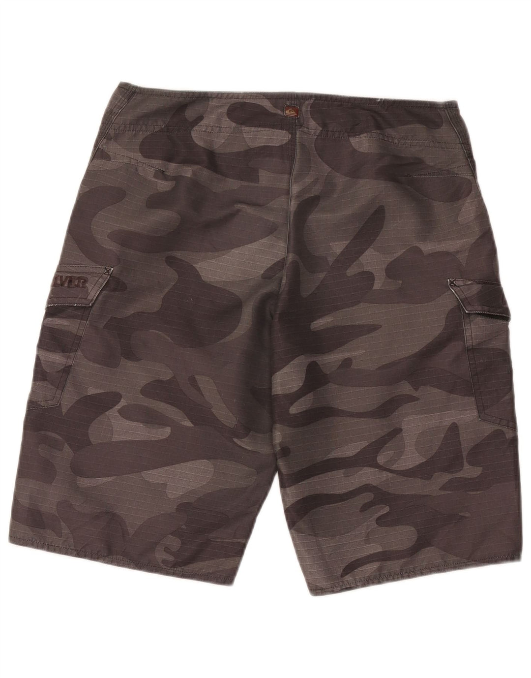 Quiksilver Herren-Badeshorts aus mittelgrauem Camouflage-Polyester