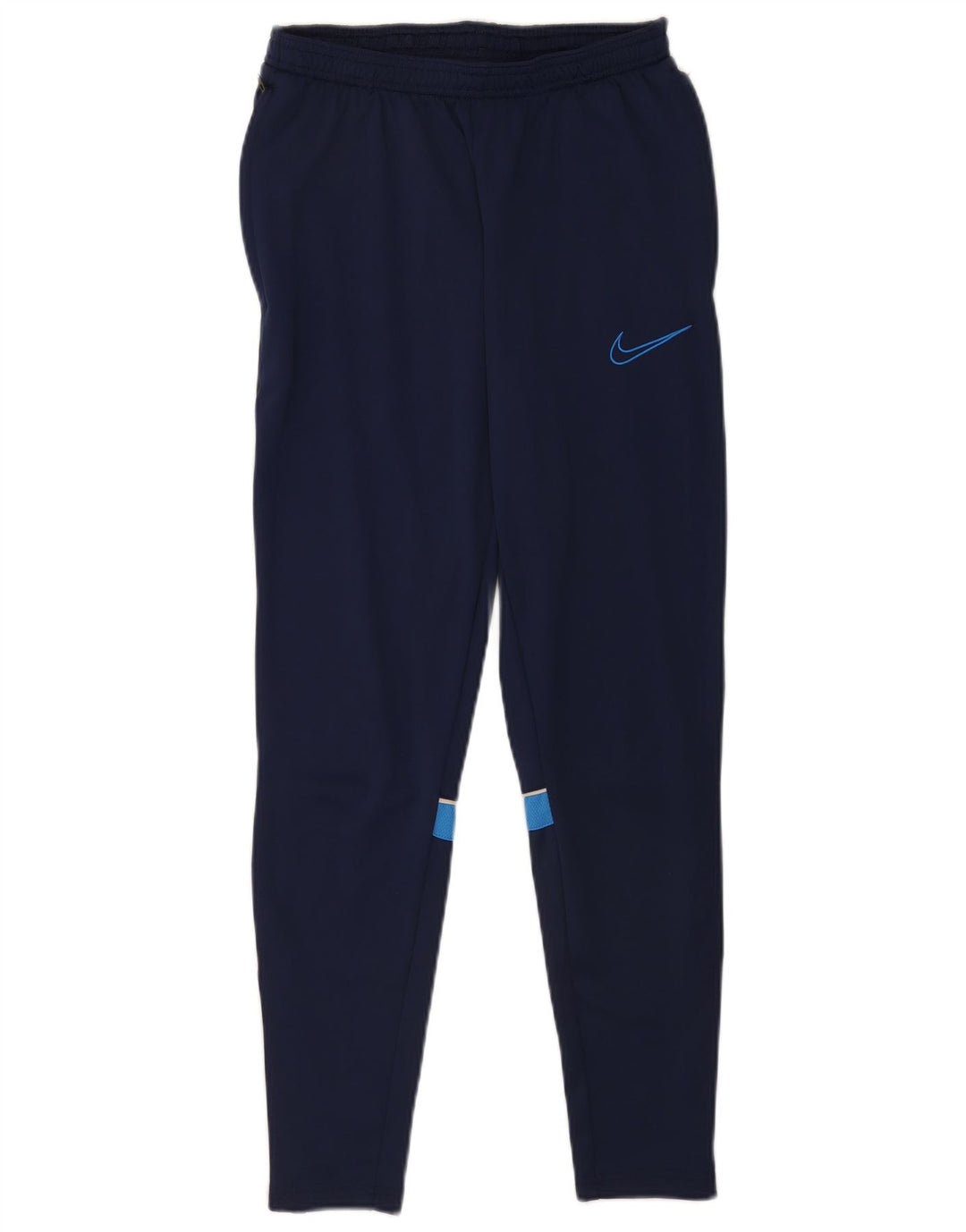 Nike Herren Dri Fit Trainingshose, Größe S, marineblaues Farbblock-Polyester