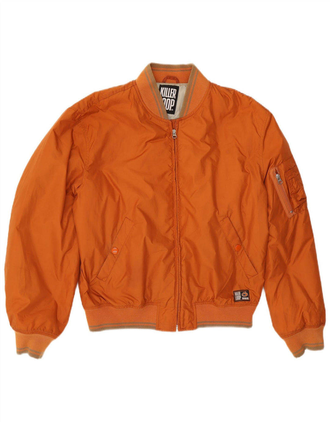 Killer Loop Herren Bomberjacke UK 40 Large Orange Polyamid