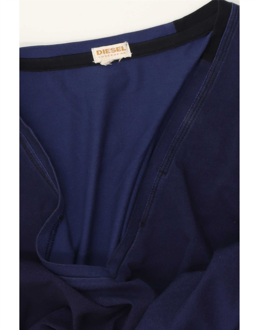 Diesel Herren T-Shirt Top Small Marineblau Farbblock