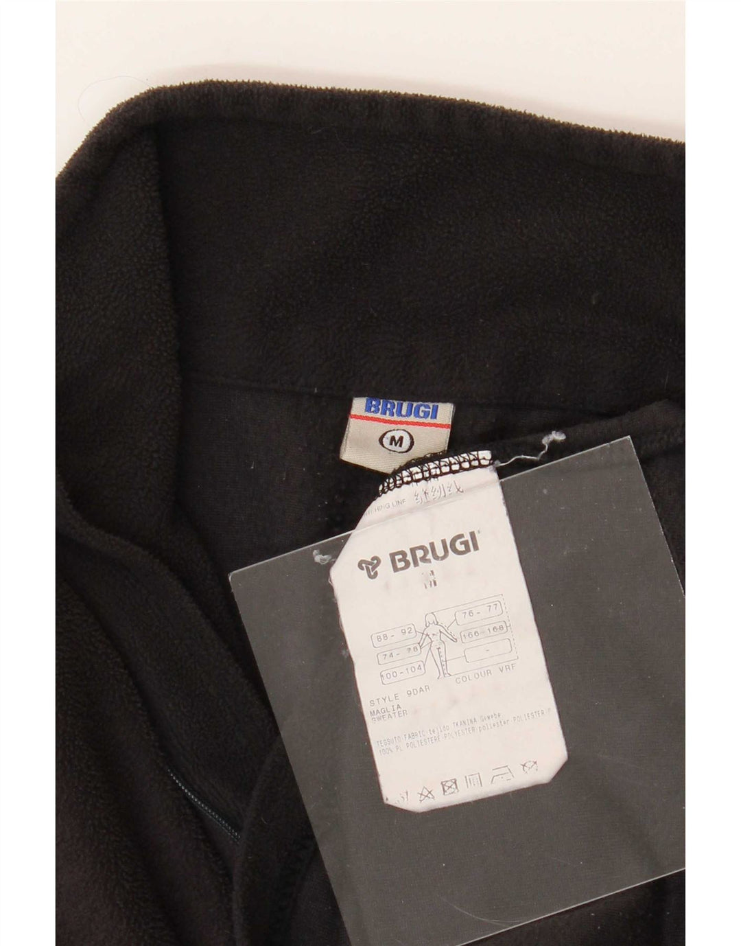 Brugi Damen-Fleecepullover mit Reißverschluss am Hals, UK 14, mittelschwarz, Polyester