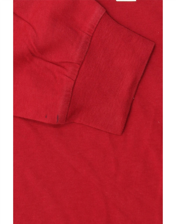VANS Herren Classic Fit Graphic Top Langarm Klein Rot Baumwolle
