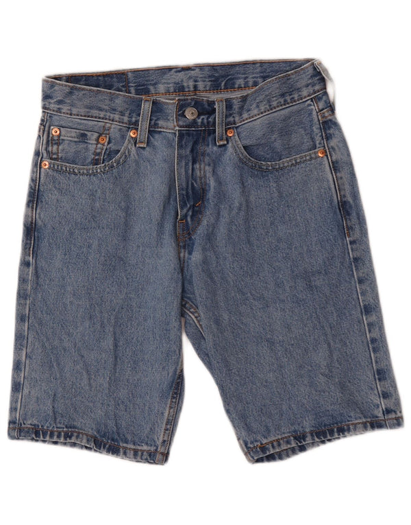 Levi's Herren 405 Standard Fit Denim Shorts W28 Small Blaue Baumwolle