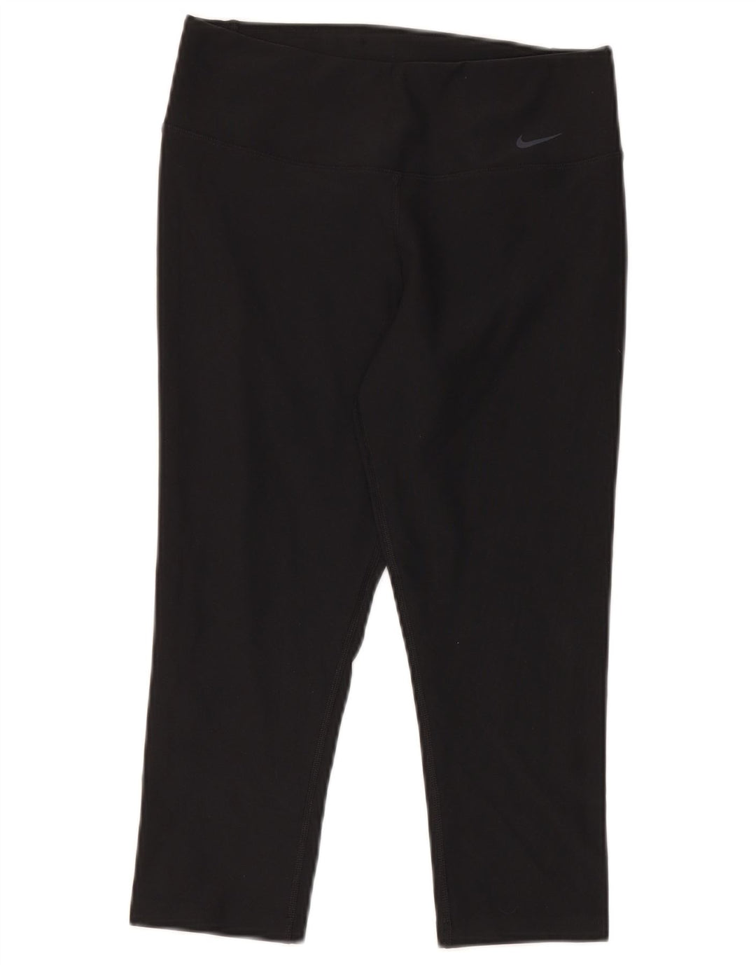 Nike Damen Dri Fit Capri Leggings UK 10 Small Schwarz Polyester