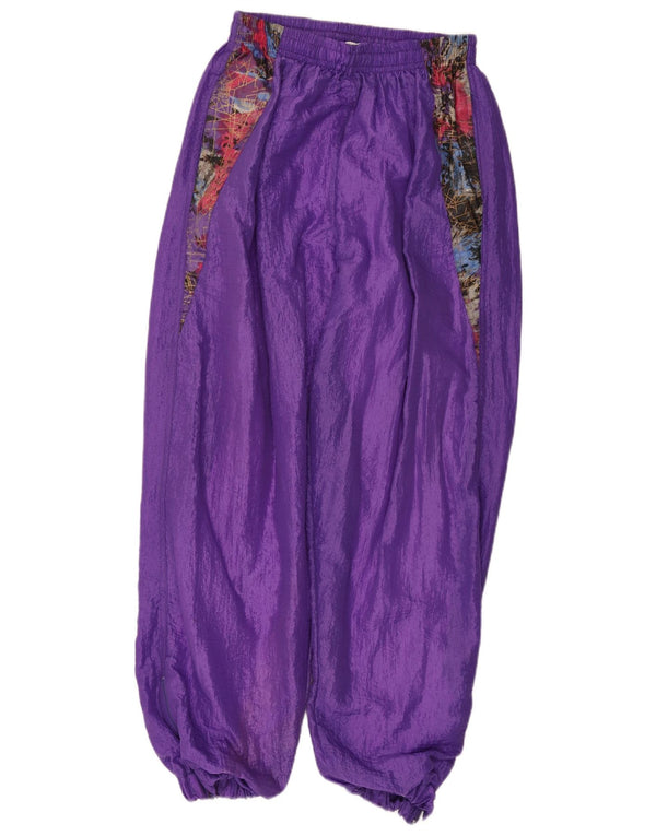 Vintage Damen Trainingshose Jogger UK 14 Large Lila