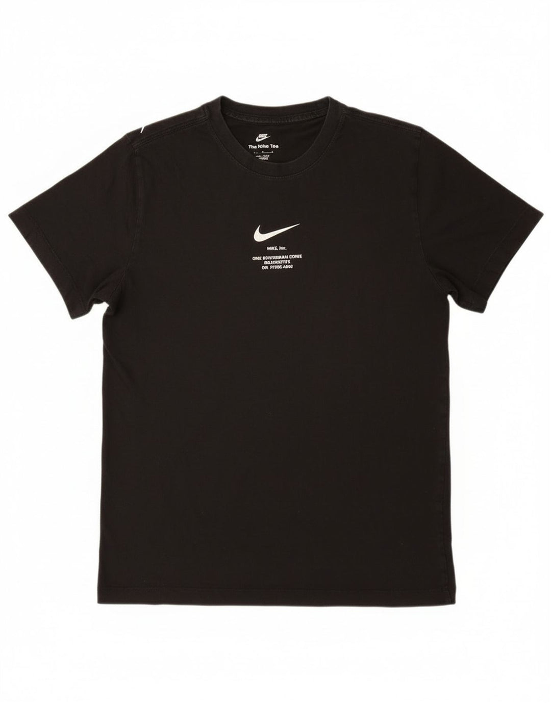 Nike Herren-T-Shirt mit Grafik, mittelgroß, schwarze Baumwolle