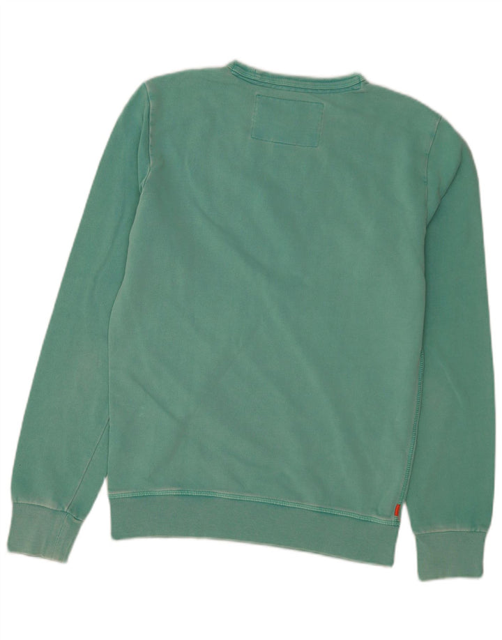 Superdry Herren-Sweatshirt-Pullover, kleine grüne Baumwolle