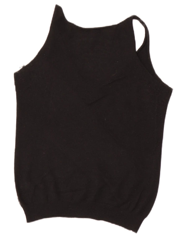 Armani Jeans Damen Weste Tank Top IT 44 Medium Black Angora
