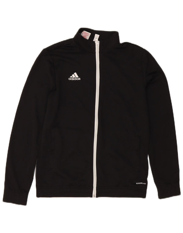 Adidas Jungen Aeroready Trainingsanzug Top Jacke 13-14 Jahre Schwarzes Polyester