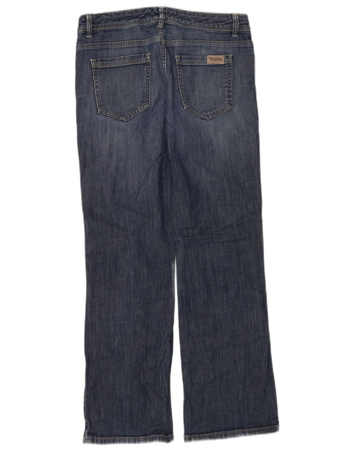 MARKS & SPENCER Damen Autograph Bootcut Jeans UK 10 Small W28 Blaue Baumwolle