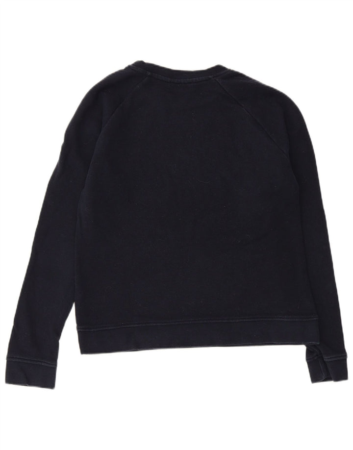 WHISTLE Damen Weekend Graphic Sweatshirt Pullover UK 10 Small Marineblau