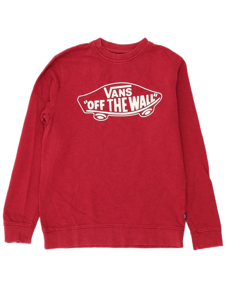 Vans Herren Grafik-Sweatshirt-Pullover, klein, Burgunderrot