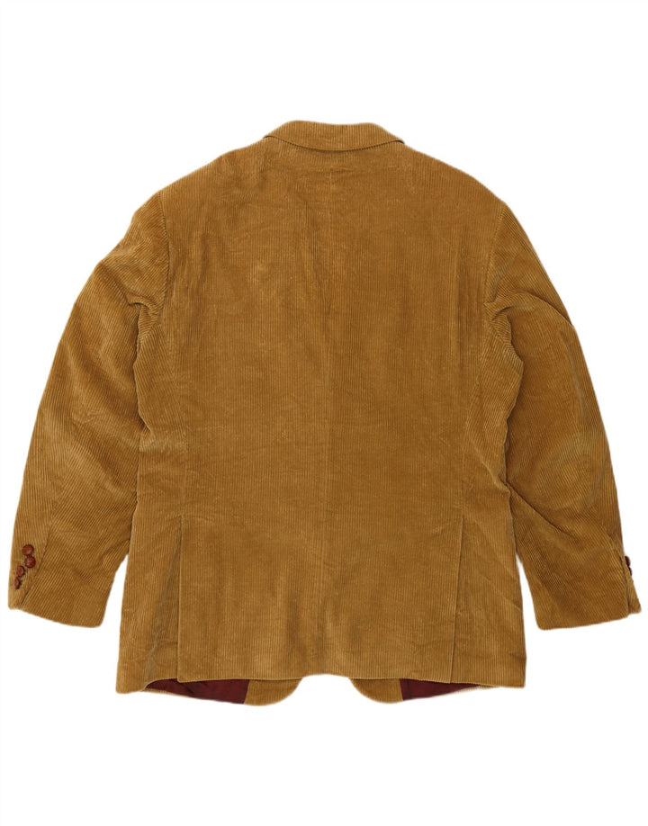 Gant Herren-Blazer aus Cord mit 3 Knöpfen, IT 50, große Beige-Baumwolle