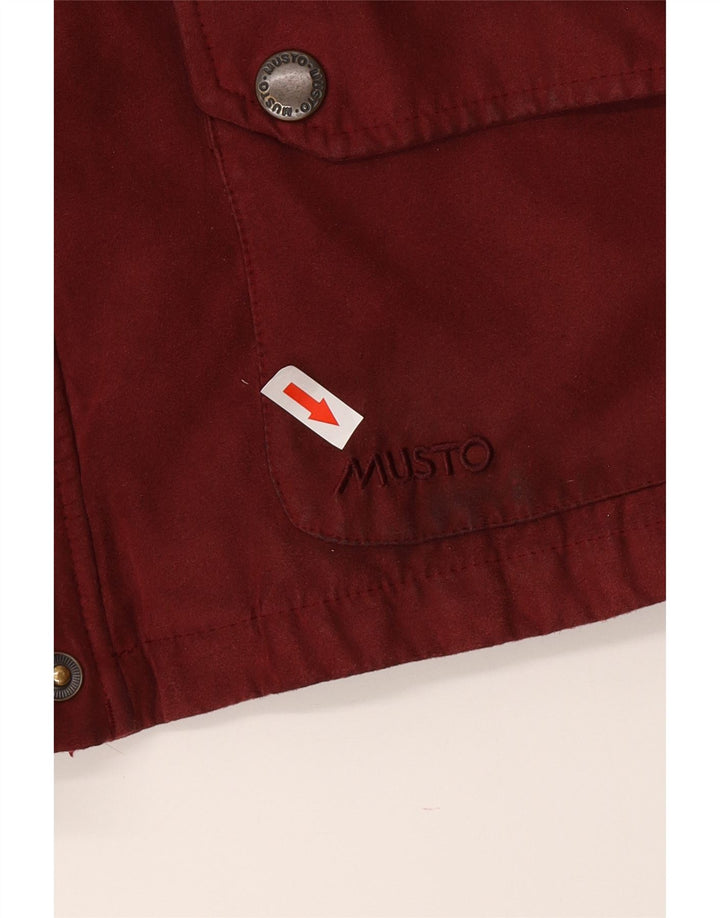 Musto Womens Utility Jacke UK 16 Large Burgund Polyester