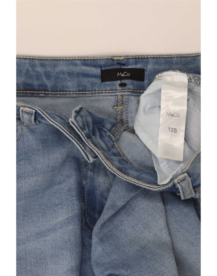 M&Co Damen Slim Jeans UK 12 Medium W32 L27 Blaue Baumwolle