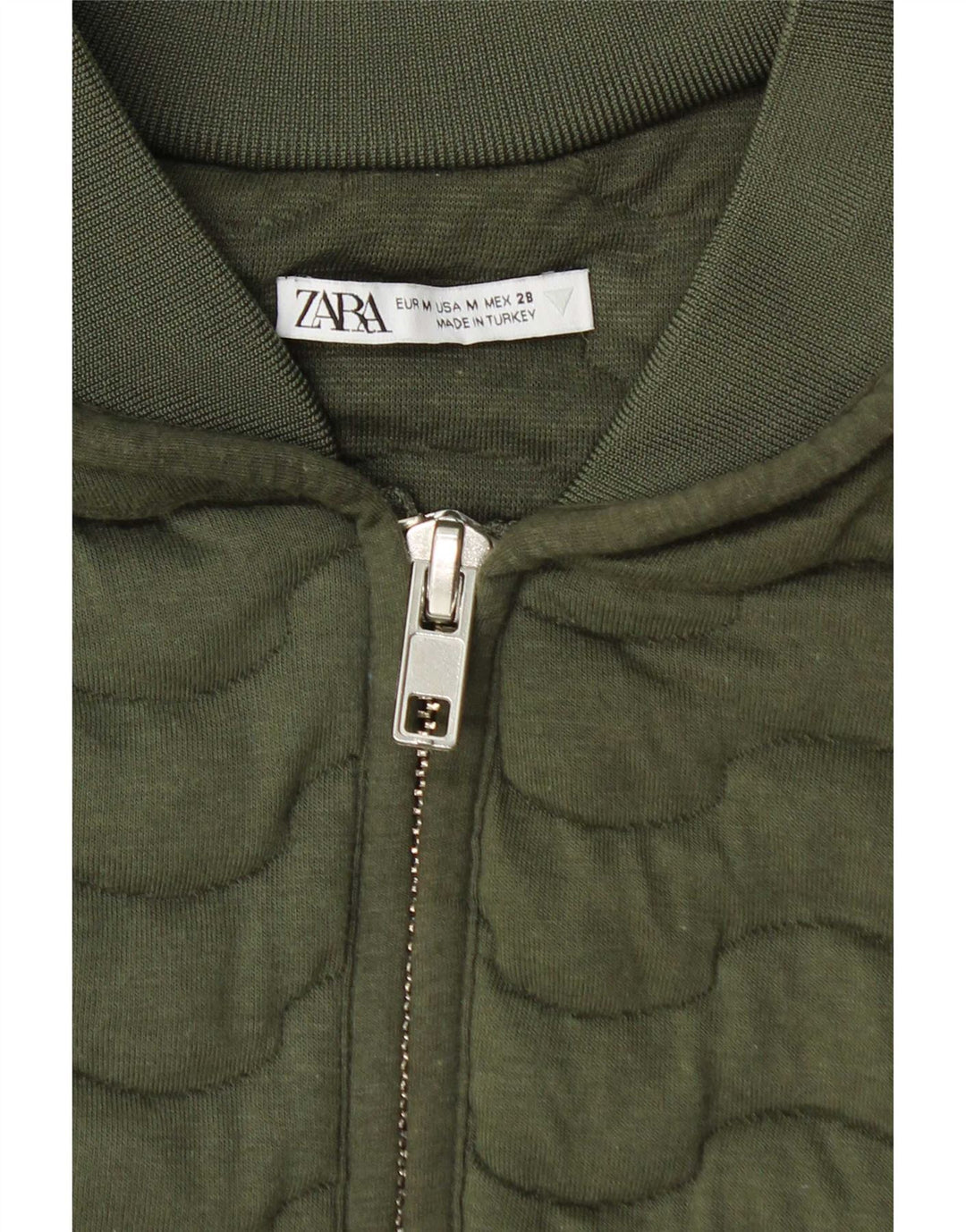 Zara Damen Bomberjacke UK 14 Medium Khaki