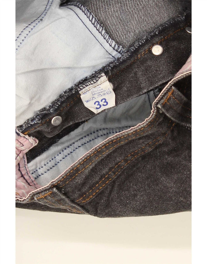 Jessi Herren Tapered Jeans W33 L29 Graue Baumwolle