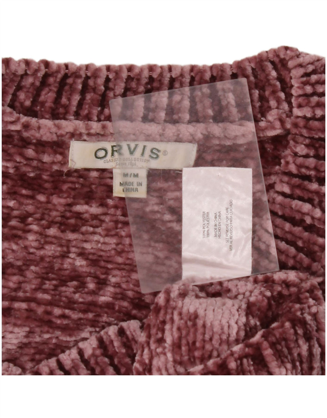 ORVIS Damen-Pullover mit V-Ausschnitt, UK 14, mittleres Kastanienbraun, Polyester