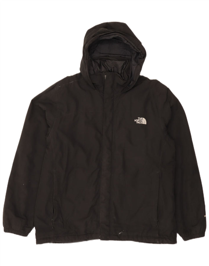 The North Face Herren-Windbreakerjacke mit Kapuze, UK 40, Größe L, Schwarz, Polyester