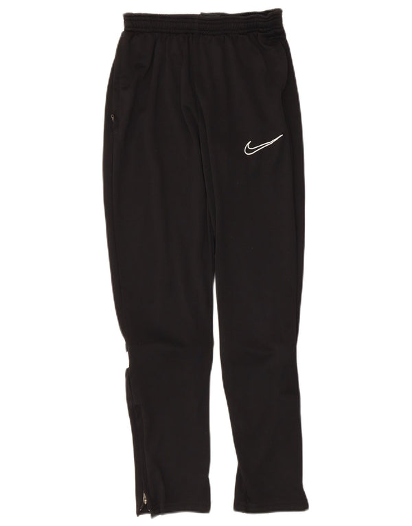 Nike Jungen-Trainingshose, 12–13 Jahre, groß, schwarzes Farbblock-Polyester
