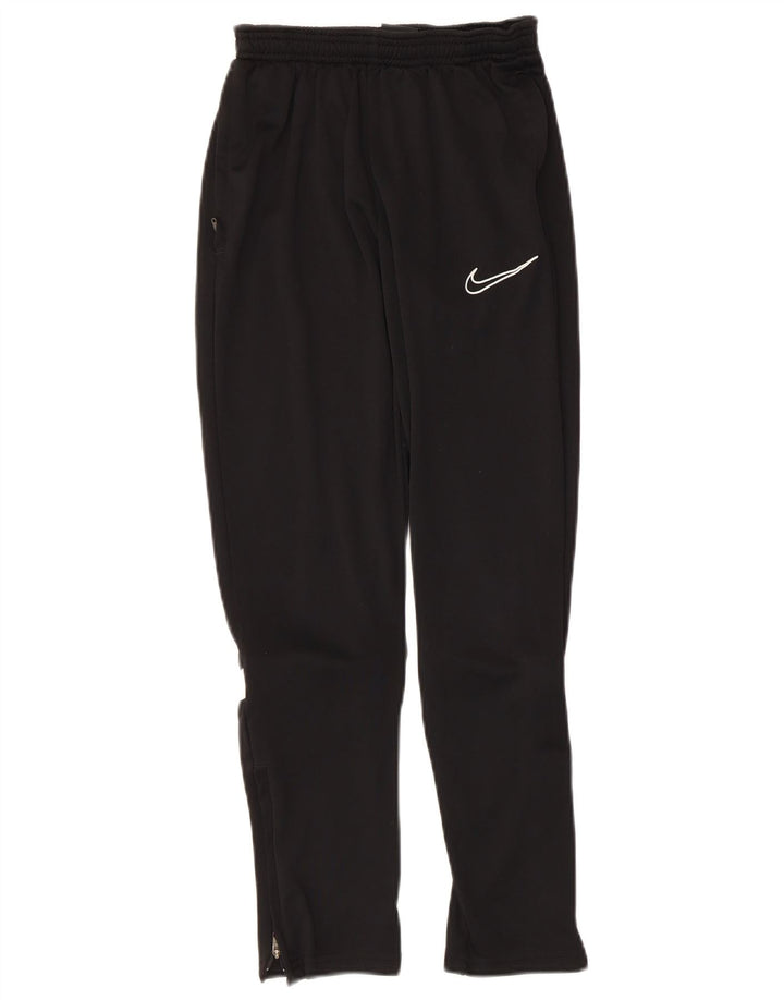 Nike Jungen-Trainingshose, 12–13 Jahre, groß, schwarzes Farbblock-Polyester