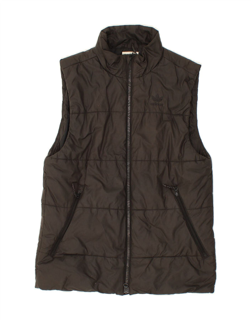 ADIDAS Mens Padded Gilet UK 36 Small Black Polyester Vintage Adidas and Second-Hand Adidas from Messina Hembry 