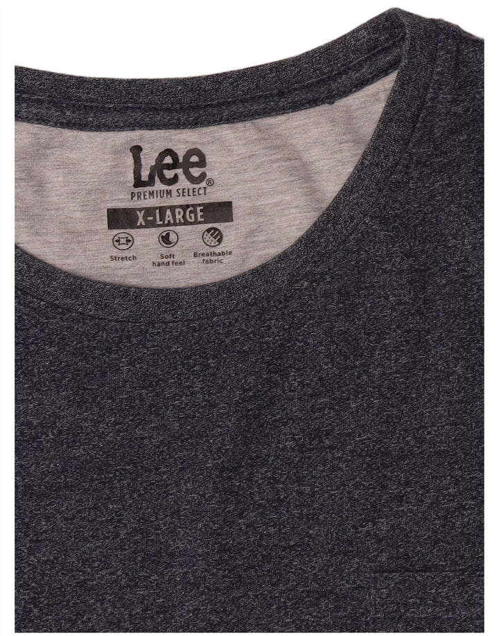 Lee Herren Top Langarm XL Blau