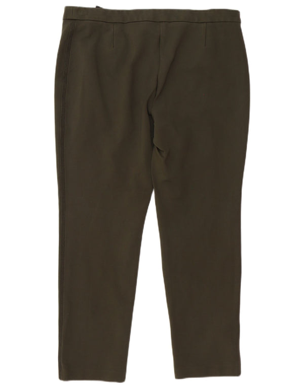 Marks & Spencer Damen Kurze Freizeithose UK 14 Large W34 L26 Khaki