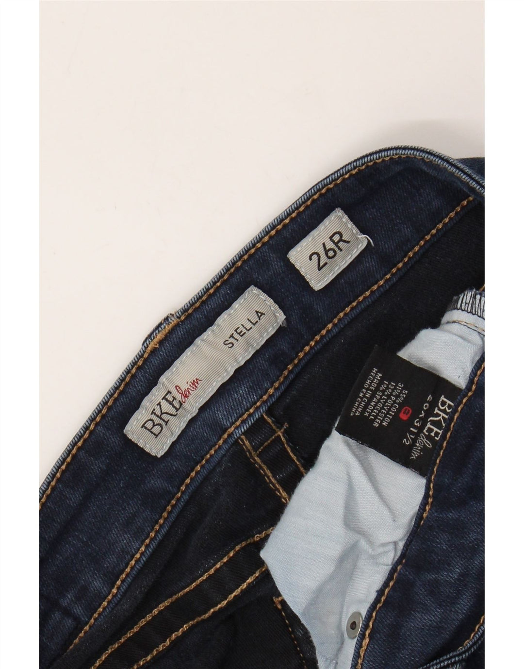 BKE Damen Stella Skinny Jeans W26 L31 Blaue Baumwolle