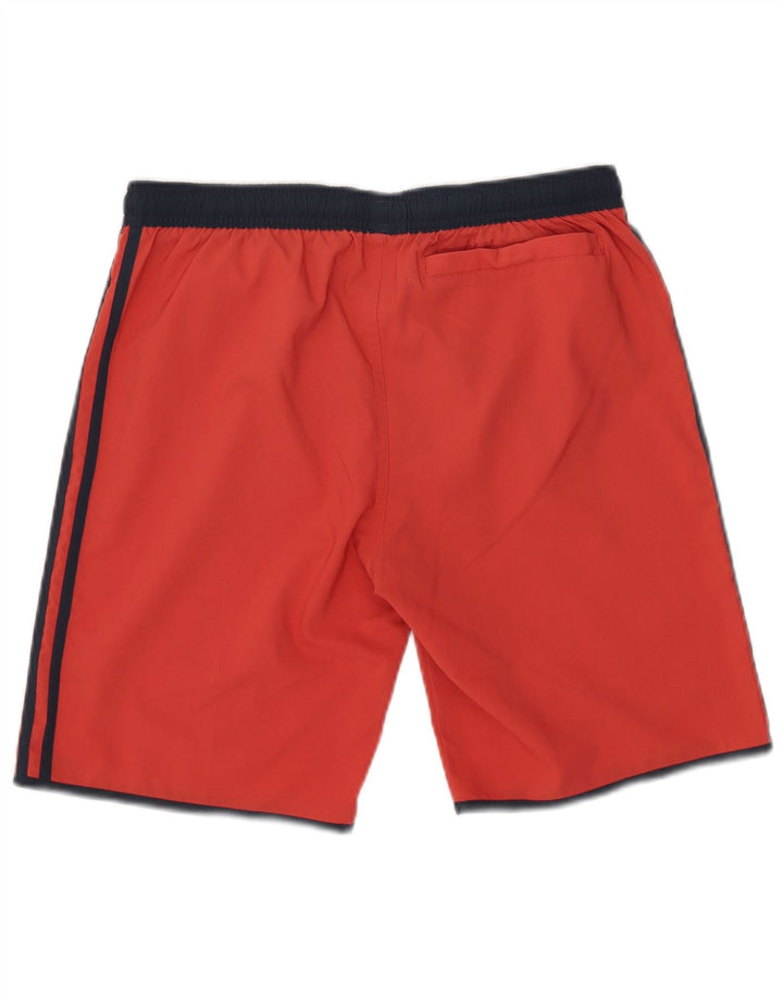 Adidas Sportshorts für Jungen, 15–16 Jahre, rotes Farbblock-Polyester