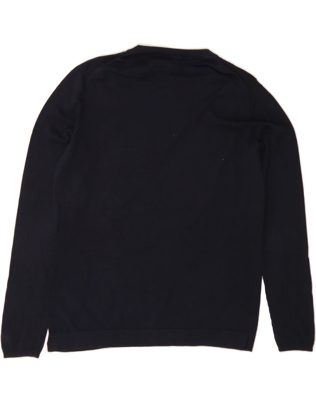 MASSIMO DUTTI Womens Crew Neck Jumper Sweater UK 12 Medium Navy Blue Vintage Massimo Dutti and Second-Hand Massimo Dutti from Messina Hembry 
