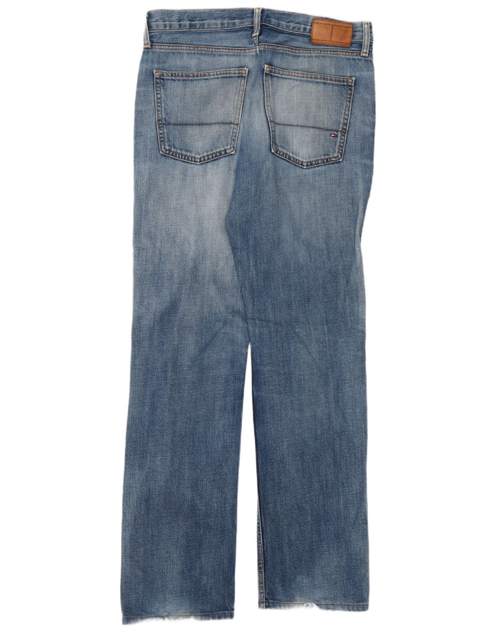 Tommy Hilfiger Herren Straight Jeans W32 L34 Blaue Baumwolle