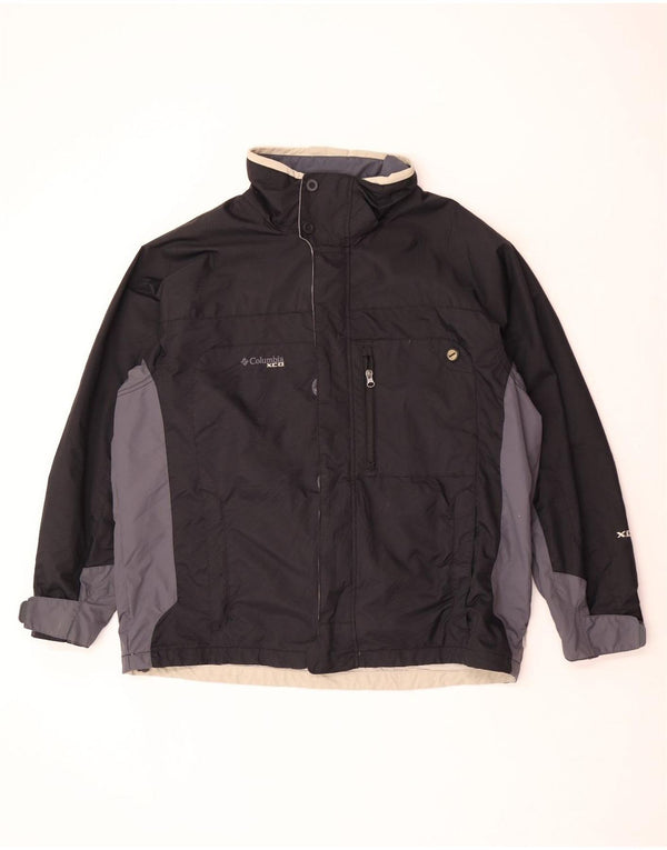 Columbia Herren Interchange Hooded Windjacke UK 40 Large Schwarz