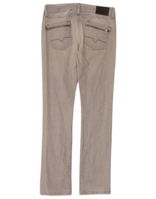 Hugo Boss Damen Slim Jeans W28 L32 Graue Baumwolle
