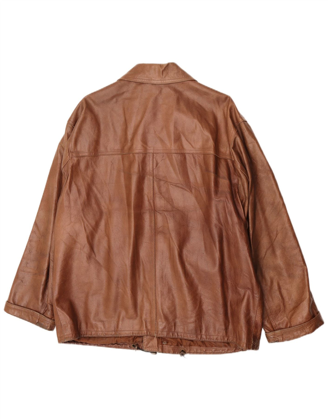 Mays Herren-Lederjacke IT 50, großes braunes Leder
