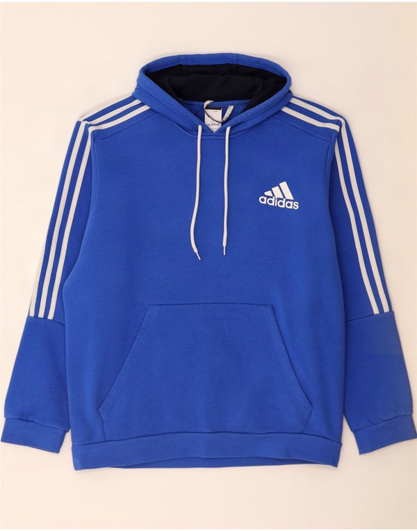 Adidas Herren Kapuzenpullover XL Blau Baumwolle