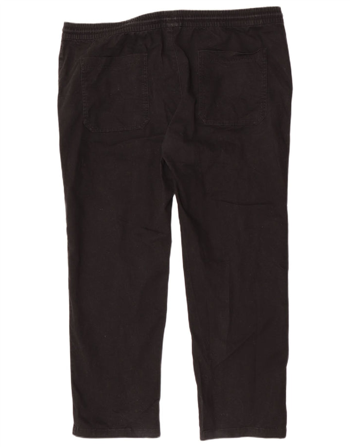 Gerade Herrenhose von Marks & Spencer, W42, L29, schwarze Baumwolle