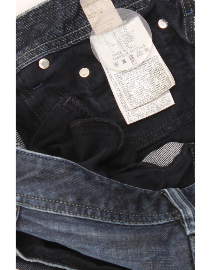 Diesel Herren Bootcut Jeans W36 L33 Marineblaue Baumwolle