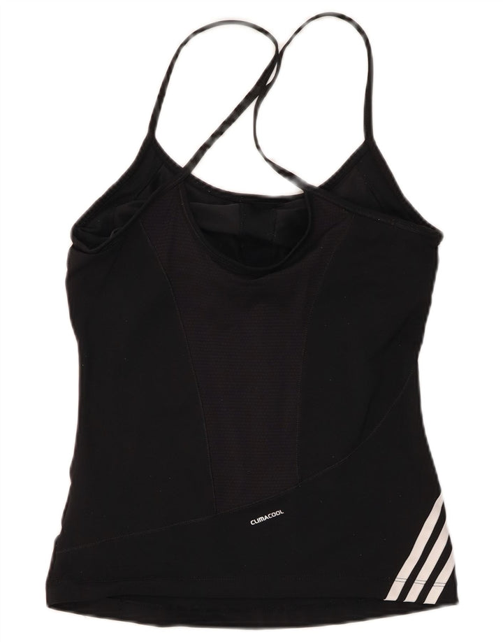 ADIDAS Damen Climacool Cami Top UK 8 Small Schwarz Nylon
