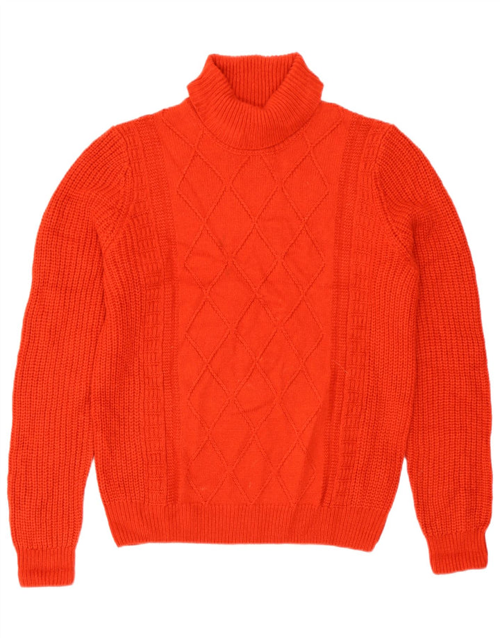 Marks & Spencer Rollkragenpullover für Damen, UK 14, Mittelrot, Acryl
