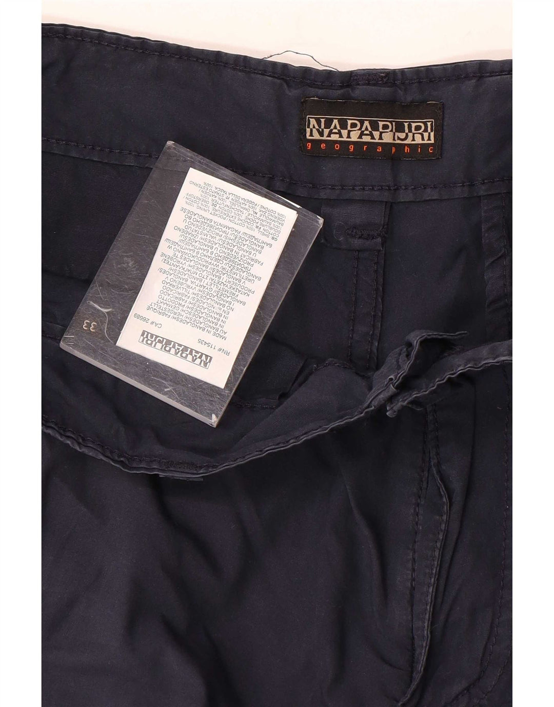 Napapijri Herren-Cargoshorts W33, mittelmarineblaue Baumwolle